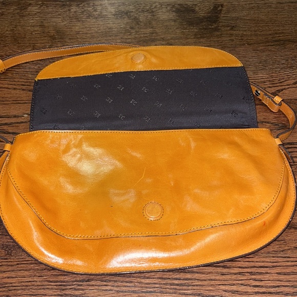 Kenneth Cole brown leather purse handbag shoulder bag - Picture 5 of 7